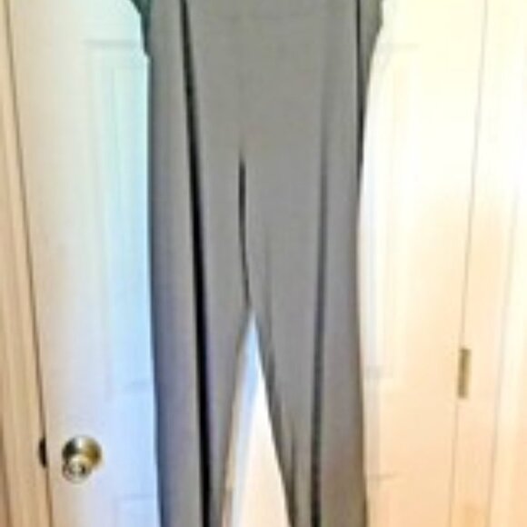 WOMAN WITHIN S. 22-24 1X Boot Cut Athleisure Yoga Pants Deep Gray 4" Yoke Waist - Picture 1 of 6